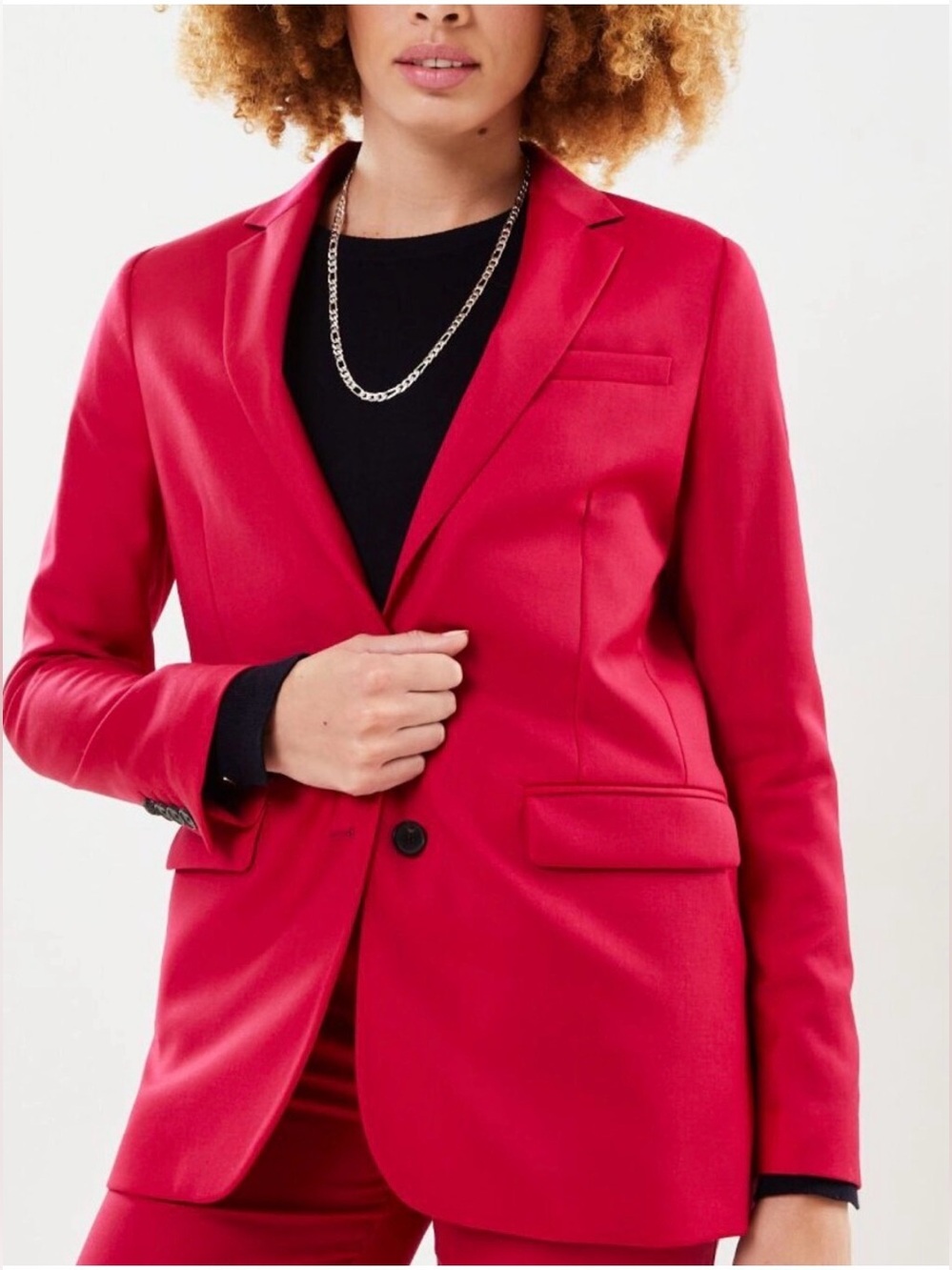 The Kooples Single-Breasted Tailored Blazer Size FR 40/ US 8 Large NWT